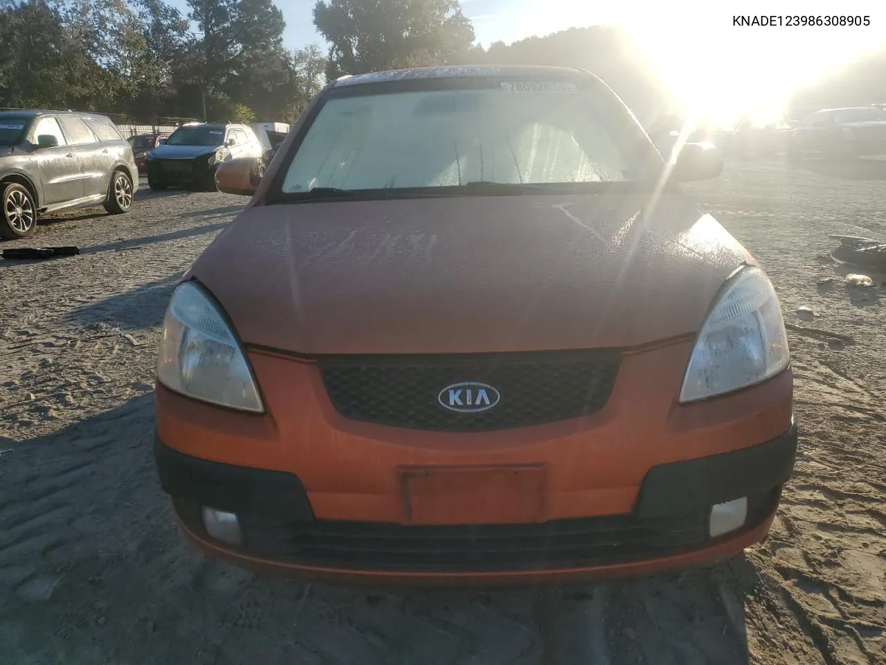 2008 Kia Rio Base VIN: KNADE123986308905 Lot: 78092034