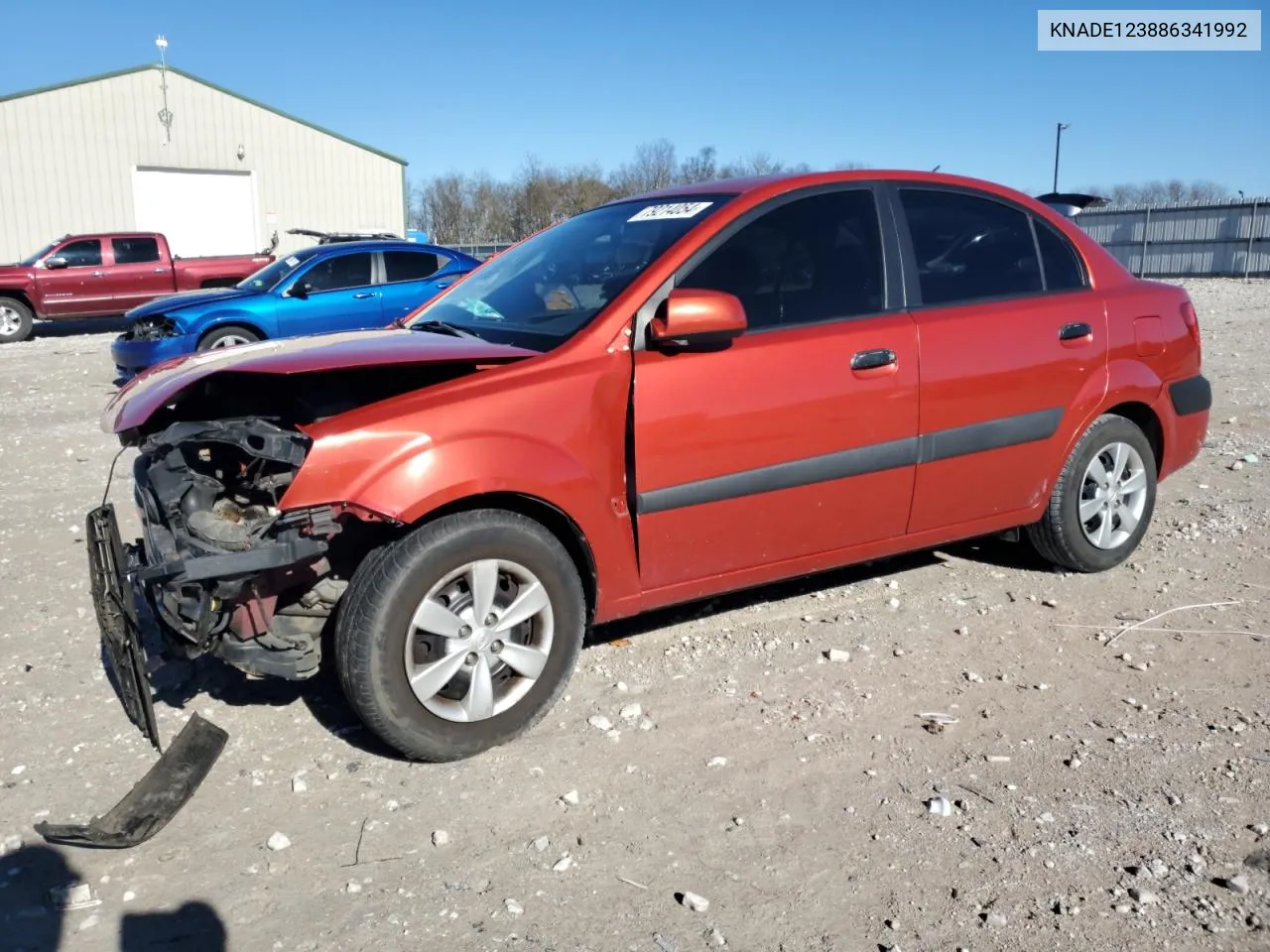 2008 Kia Rio Base VIN: KNADE123886341992 Lot: 79214054