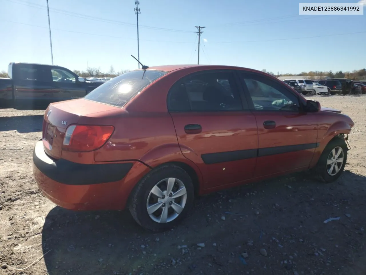 2008 Kia Rio Base VIN: KNADE123886341992 Lot: 79214054