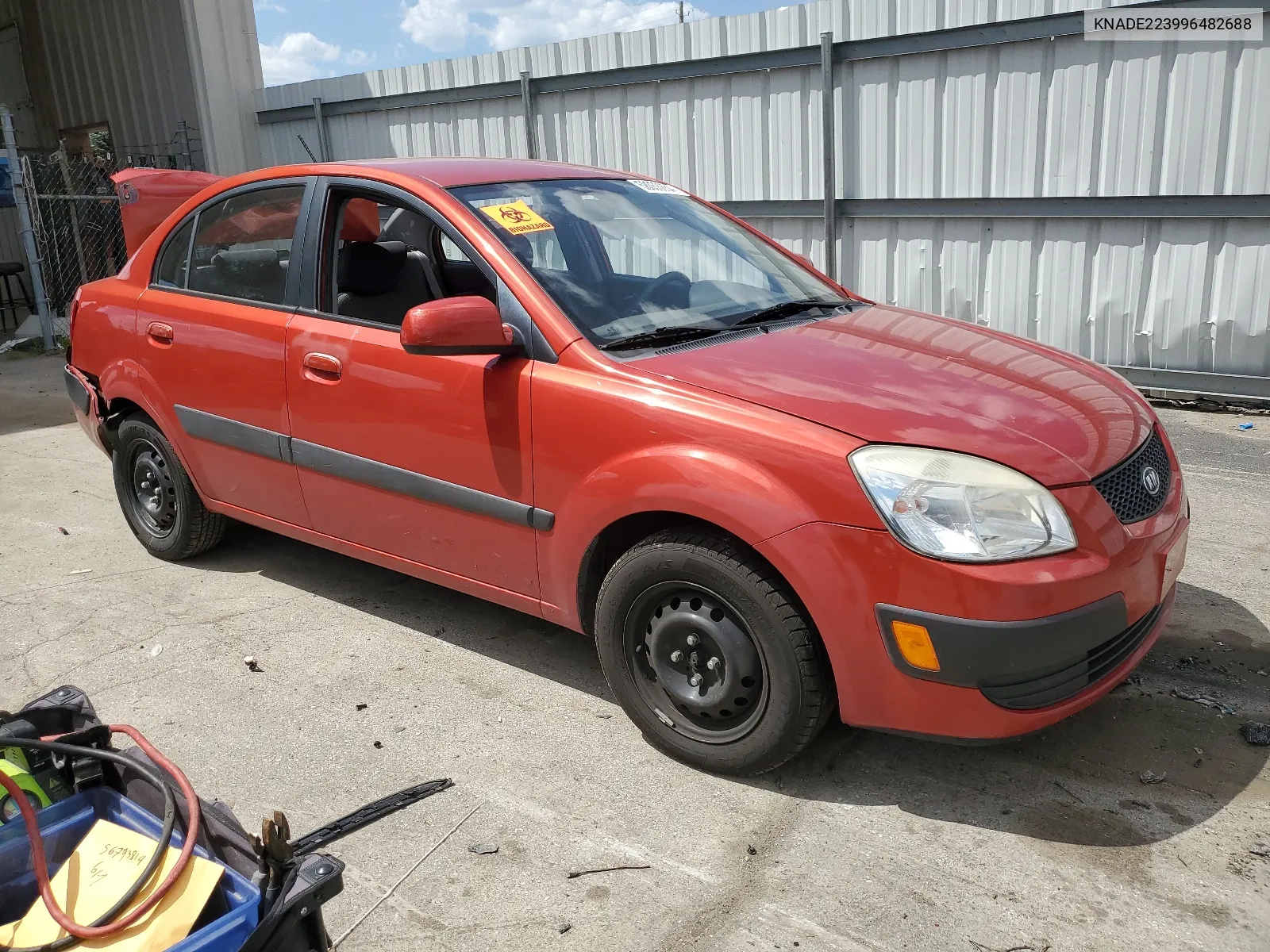 2009 Kia Rio Base VIN: KNADE223996482688 Lot: 58053854