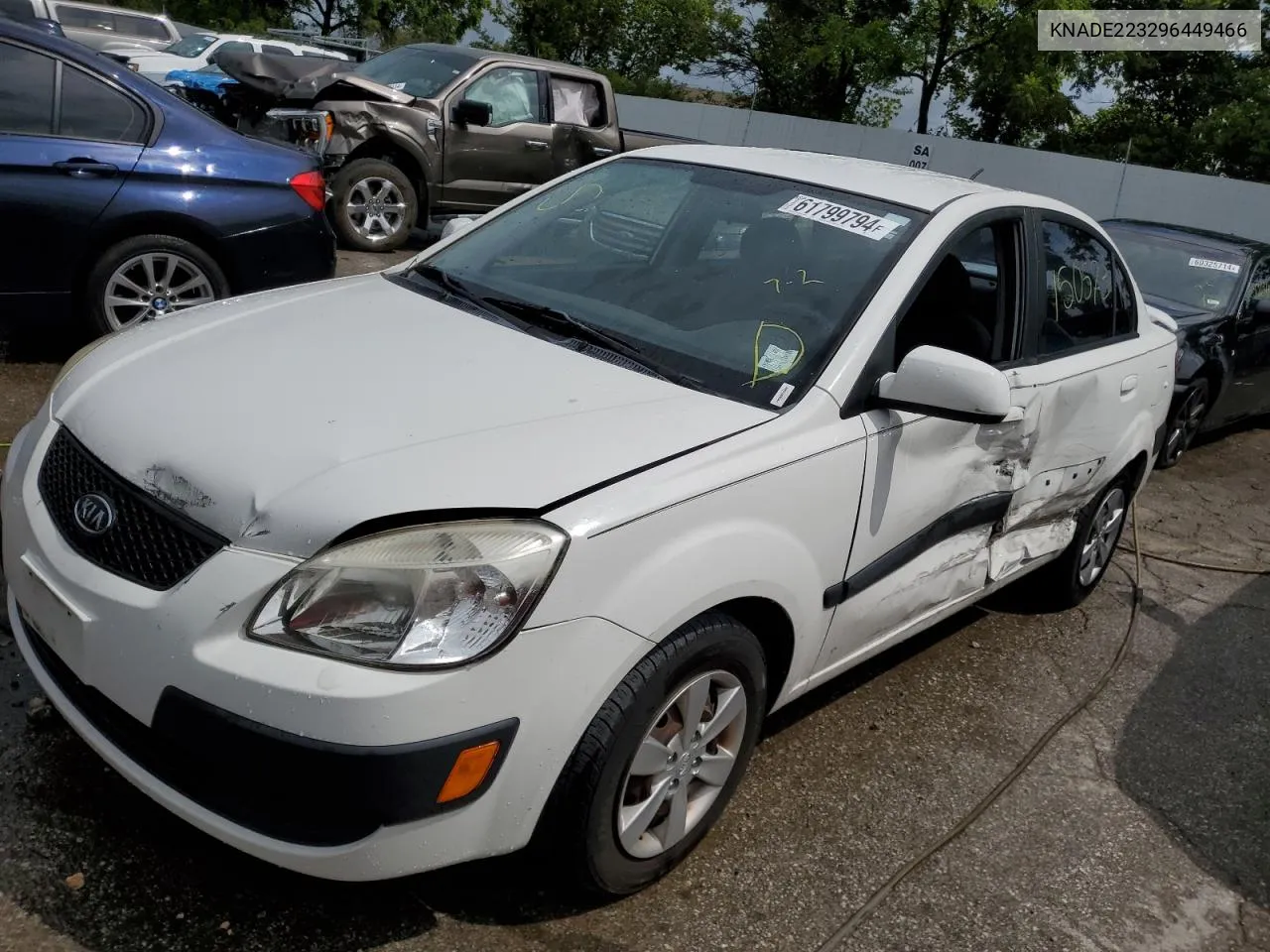 2009 Kia Rio Base VIN: KNADE223296449466 Lot: 61799794