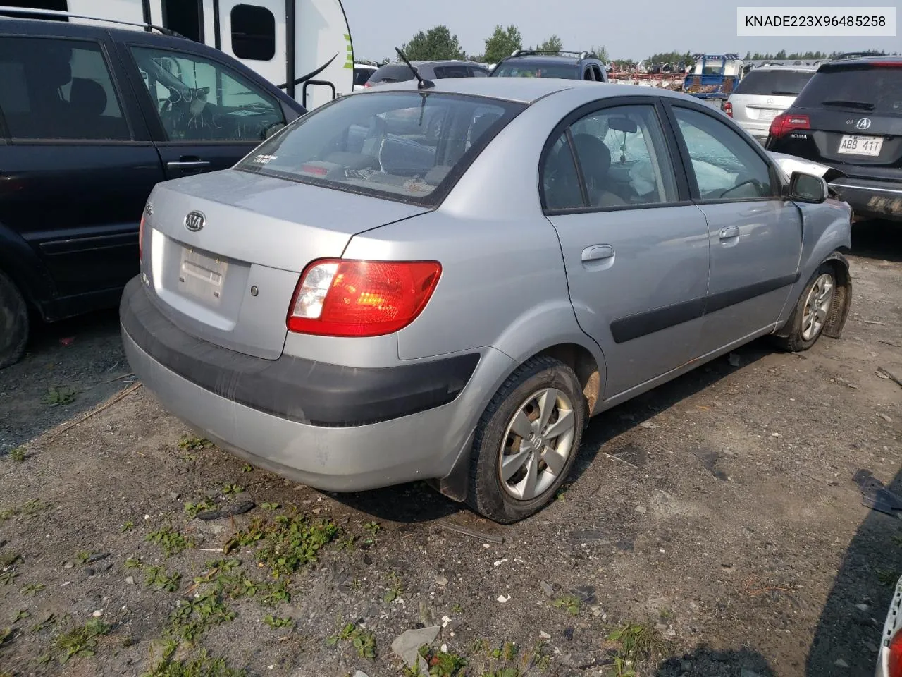 2009 Kia Rio Base VIN: KNADE223X96485258 Lot: 66077084