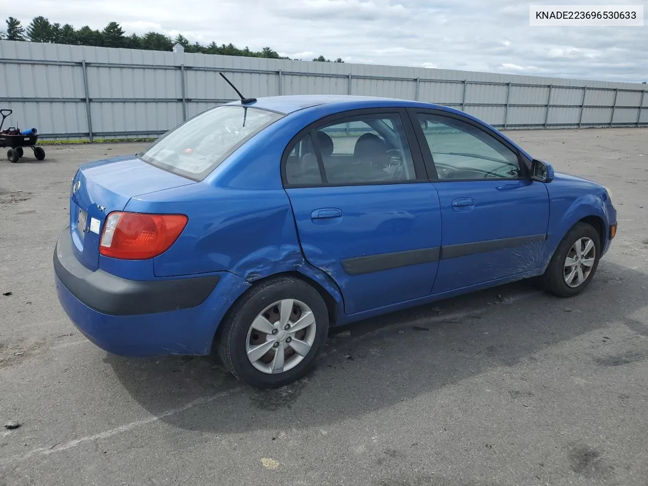 2009 Kia Rio Base VIN: KNADE223696530633 Lot: 68371794