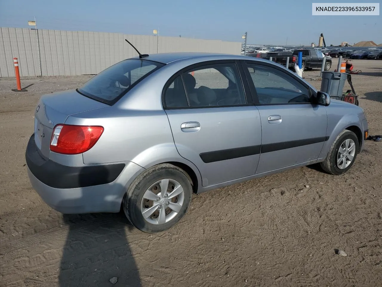 2009 Kia Rio Base VIN: KNADE223396533957 Lot: 71087784