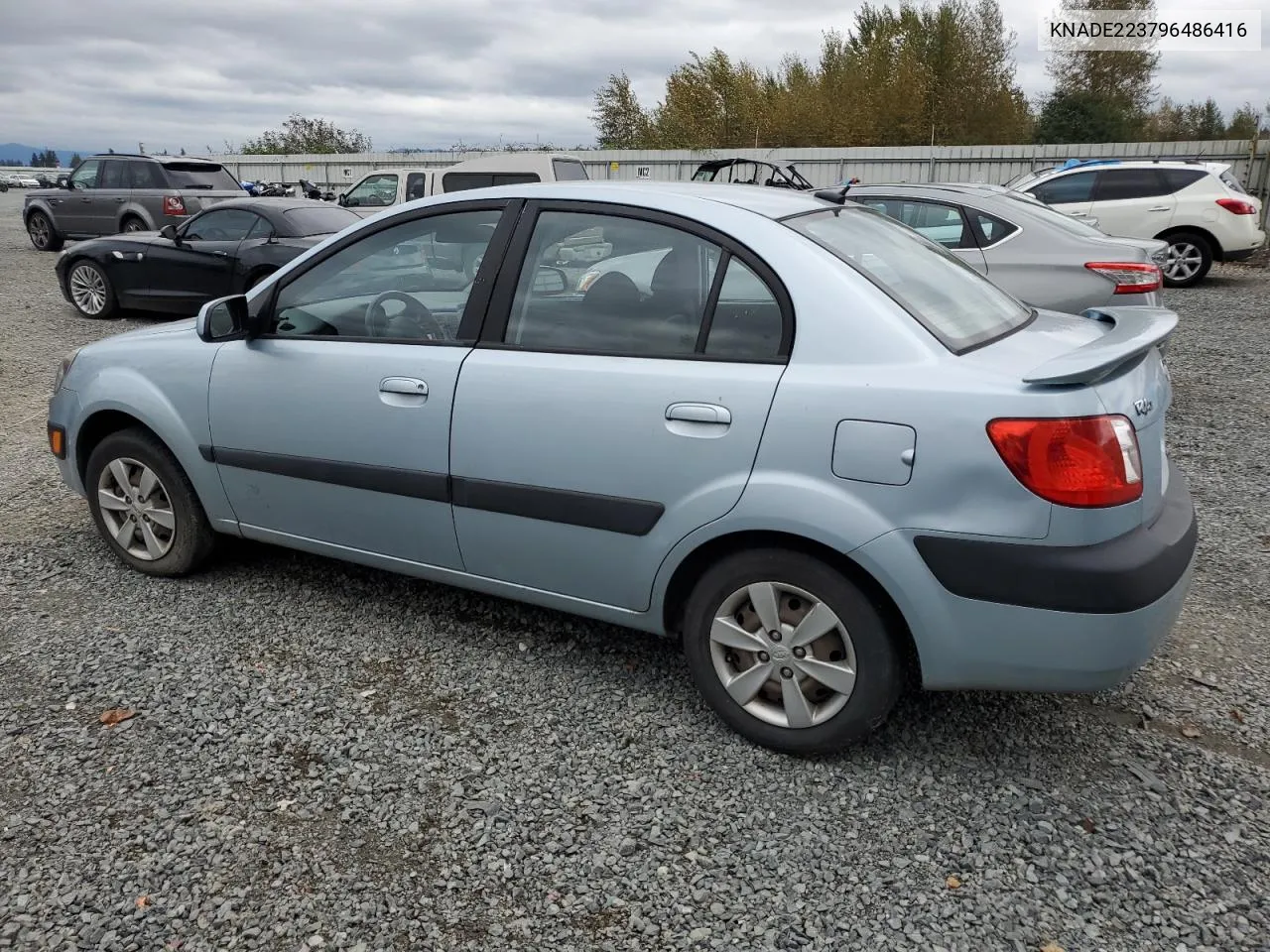 2009 Kia Rio Base VIN: KNADE223796486416 Lot: 72088764