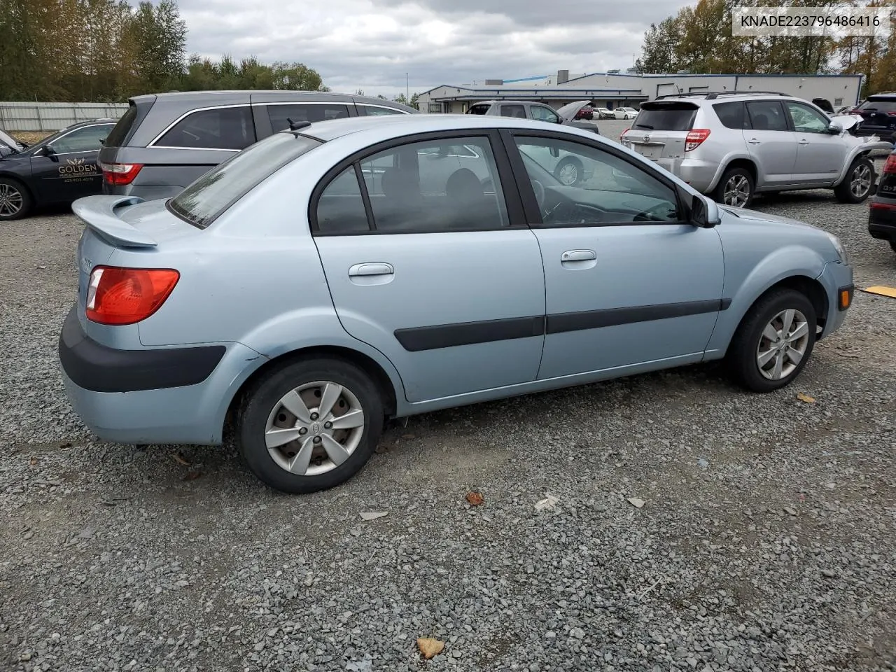 2009 Kia Rio Base VIN: KNADE223796486416 Lot: 72088764