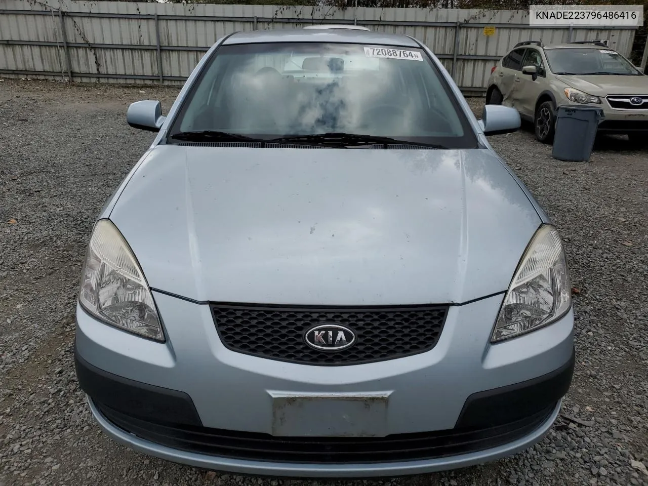 2009 Kia Rio Base VIN: KNADE223796486416 Lot: 72088764