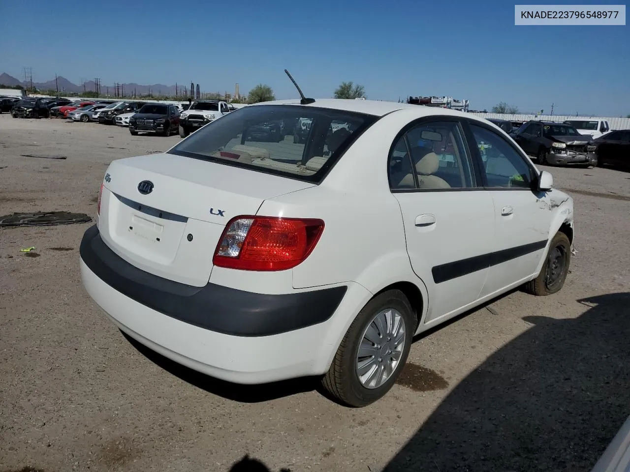 2009 Kia Rio Base VIN: KNADE223796548977 Lot: 72574044