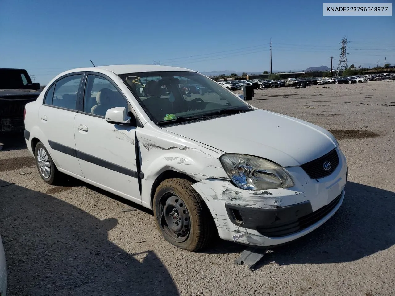 2009 Kia Rio Base VIN: KNADE223796548977 Lot: 72574044