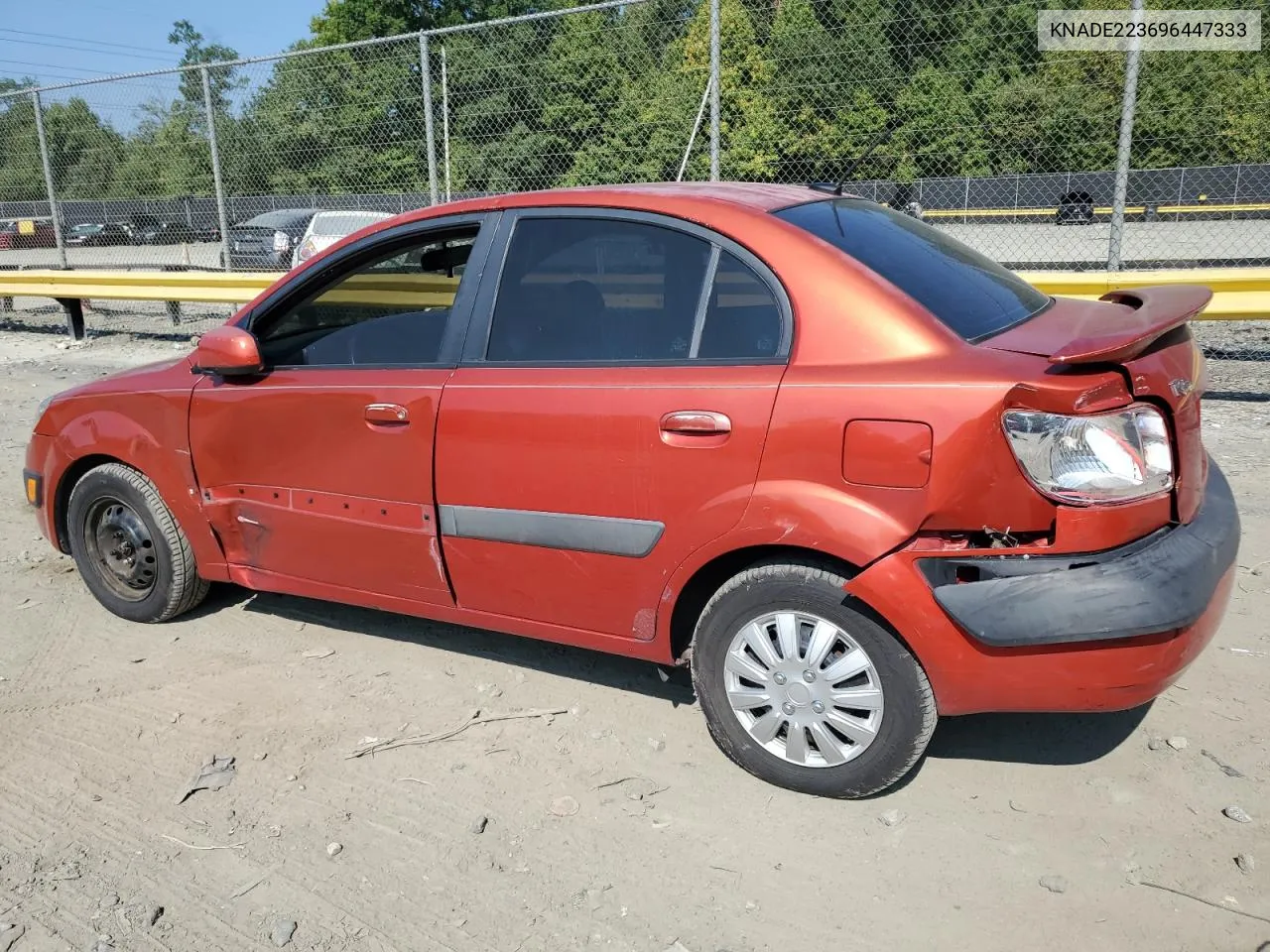 2009 Kia Rio Base VIN: KNADE223696447333 Lot: 72676624