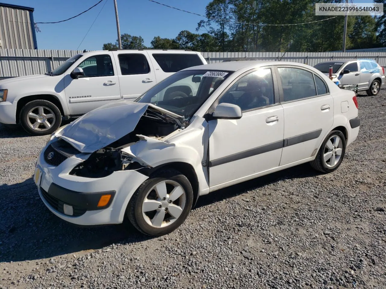 2009 Kia Rio Base VIN: KNADE223996548043 Lot: 73563984