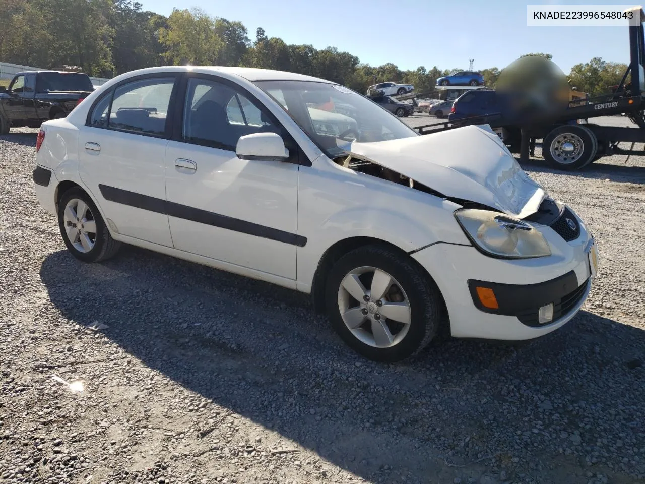 2009 Kia Rio Base VIN: KNADE223996548043 Lot: 73563984