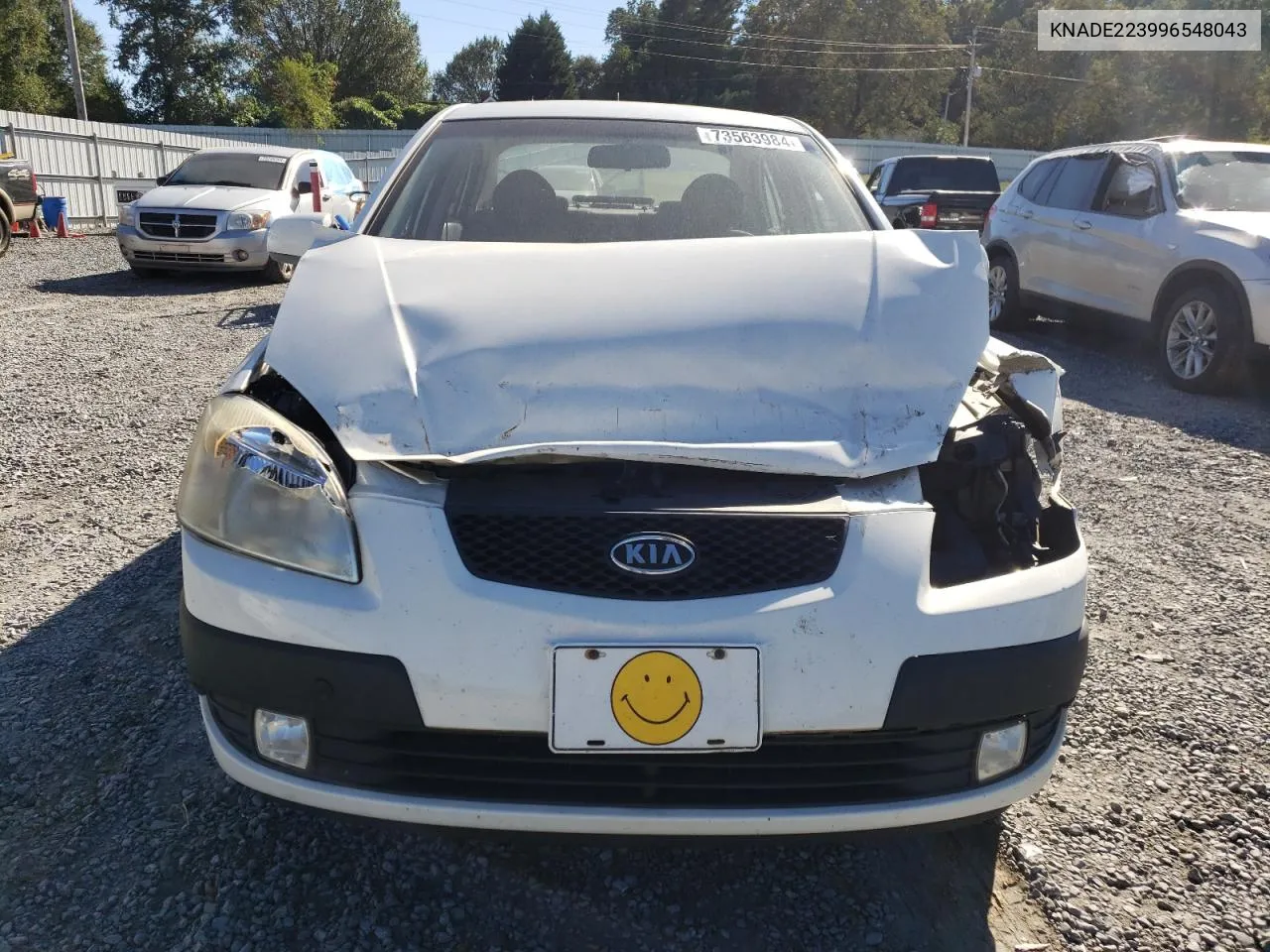 2009 Kia Rio Base VIN: KNADE223996548043 Lot: 73563984