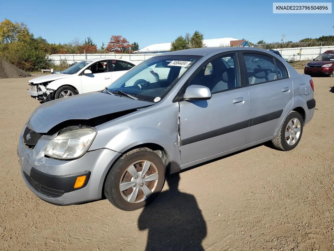 2009 Kia Rio Base VIN: KNADE223796504896 Lot: 74884404