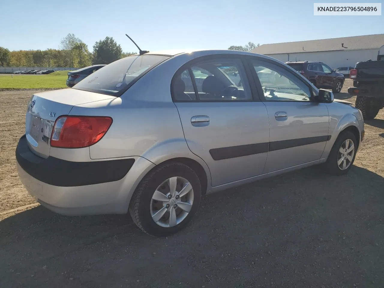 2009 Kia Rio Base VIN: KNADE223796504896 Lot: 74884404