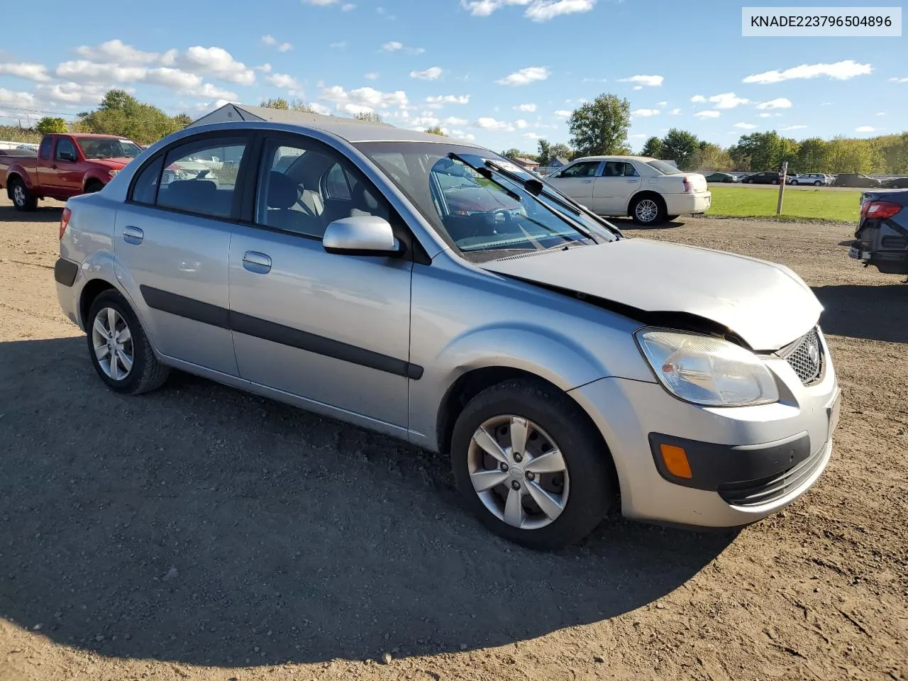 2009 Kia Rio Base VIN: KNADE223796504896 Lot: 74884404