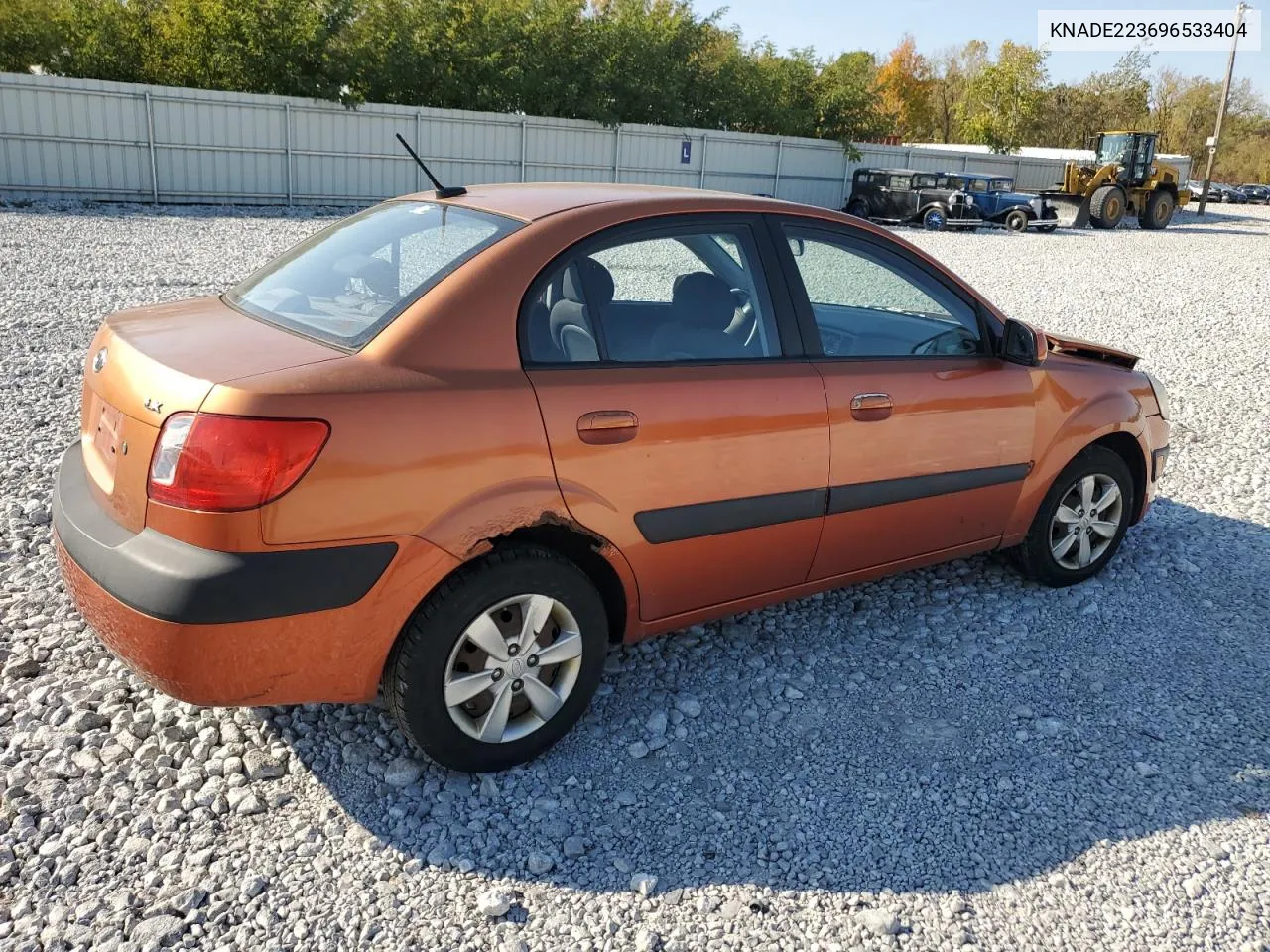 2009 Kia Rio Base VIN: KNADE223696533404 Lot: 75189934