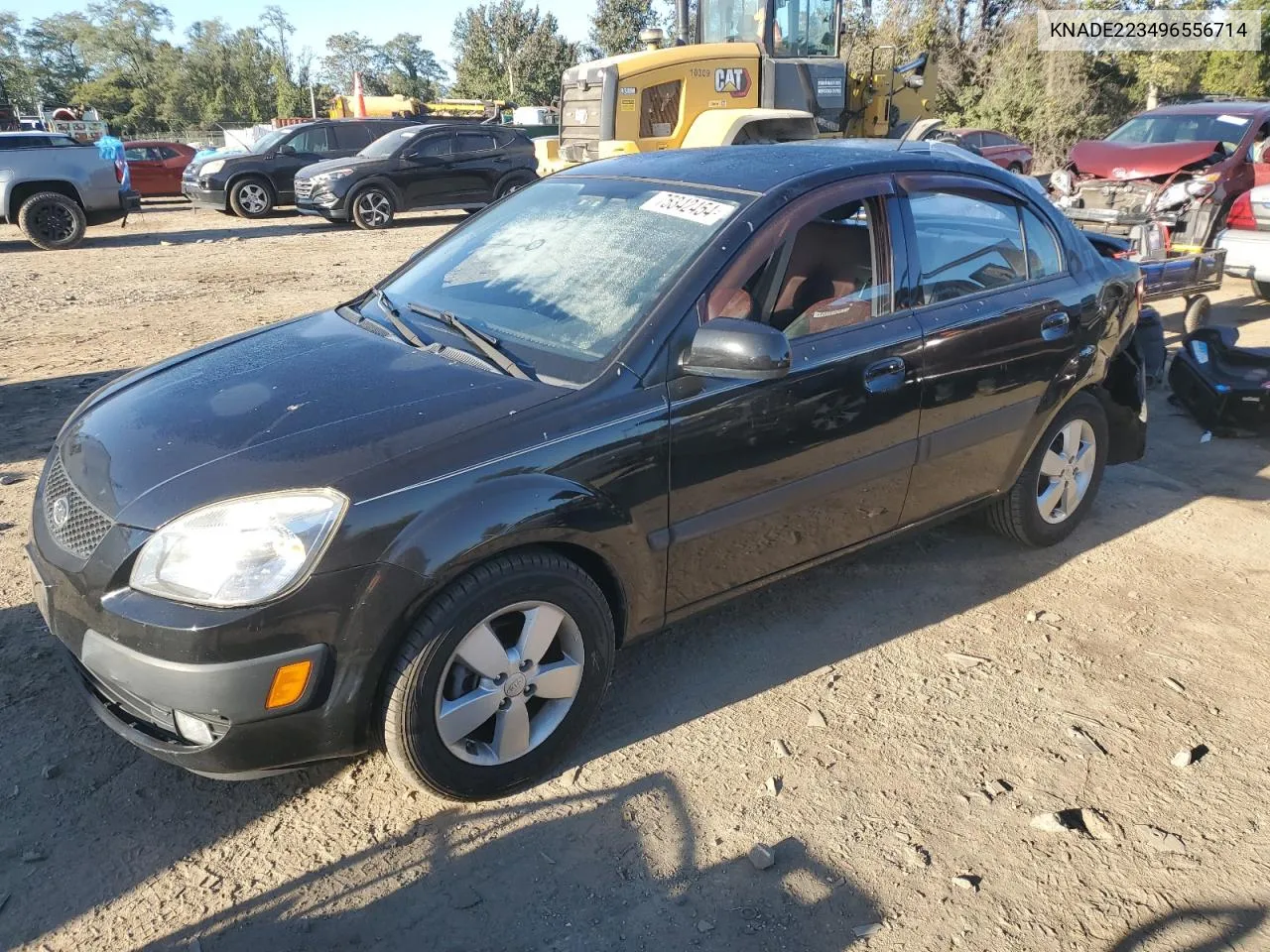 2009 Kia Rio Base VIN: KNADE223496556714 Lot: 75342454