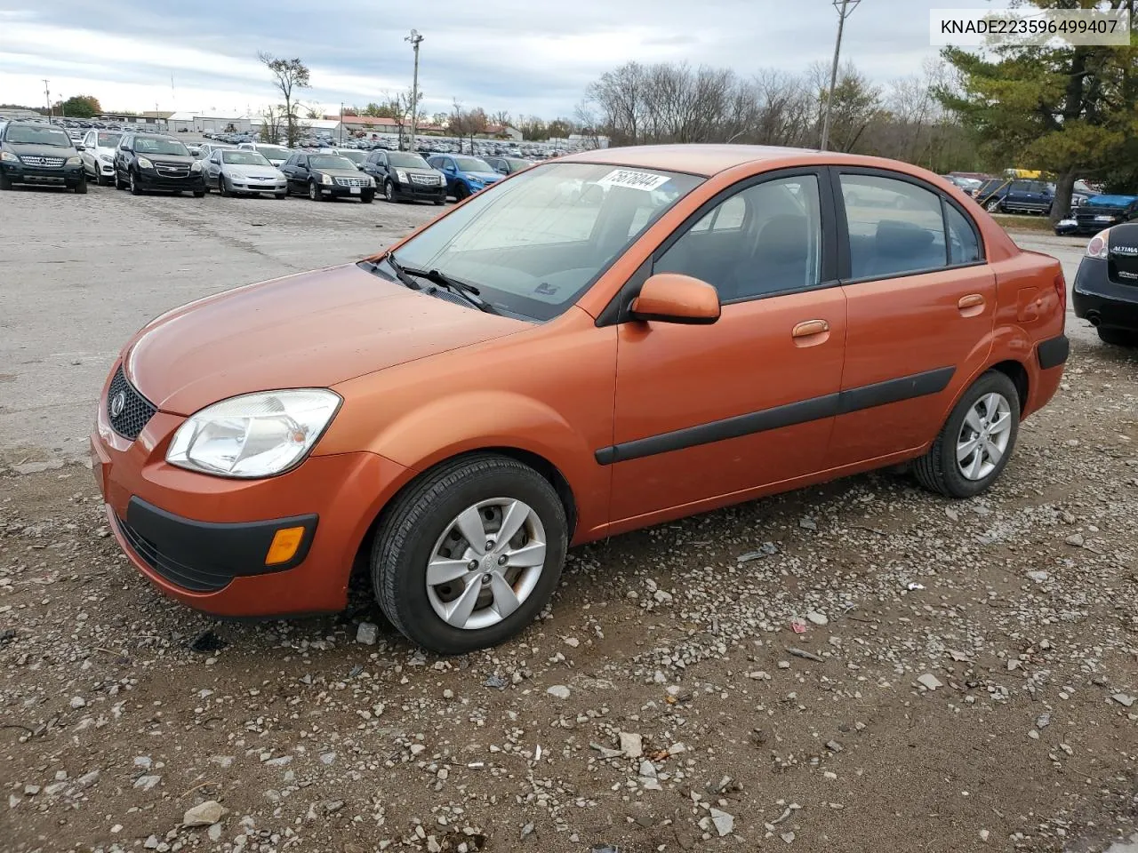 2009 Kia Rio Base VIN: KNADE223596499407 Lot: 75676044