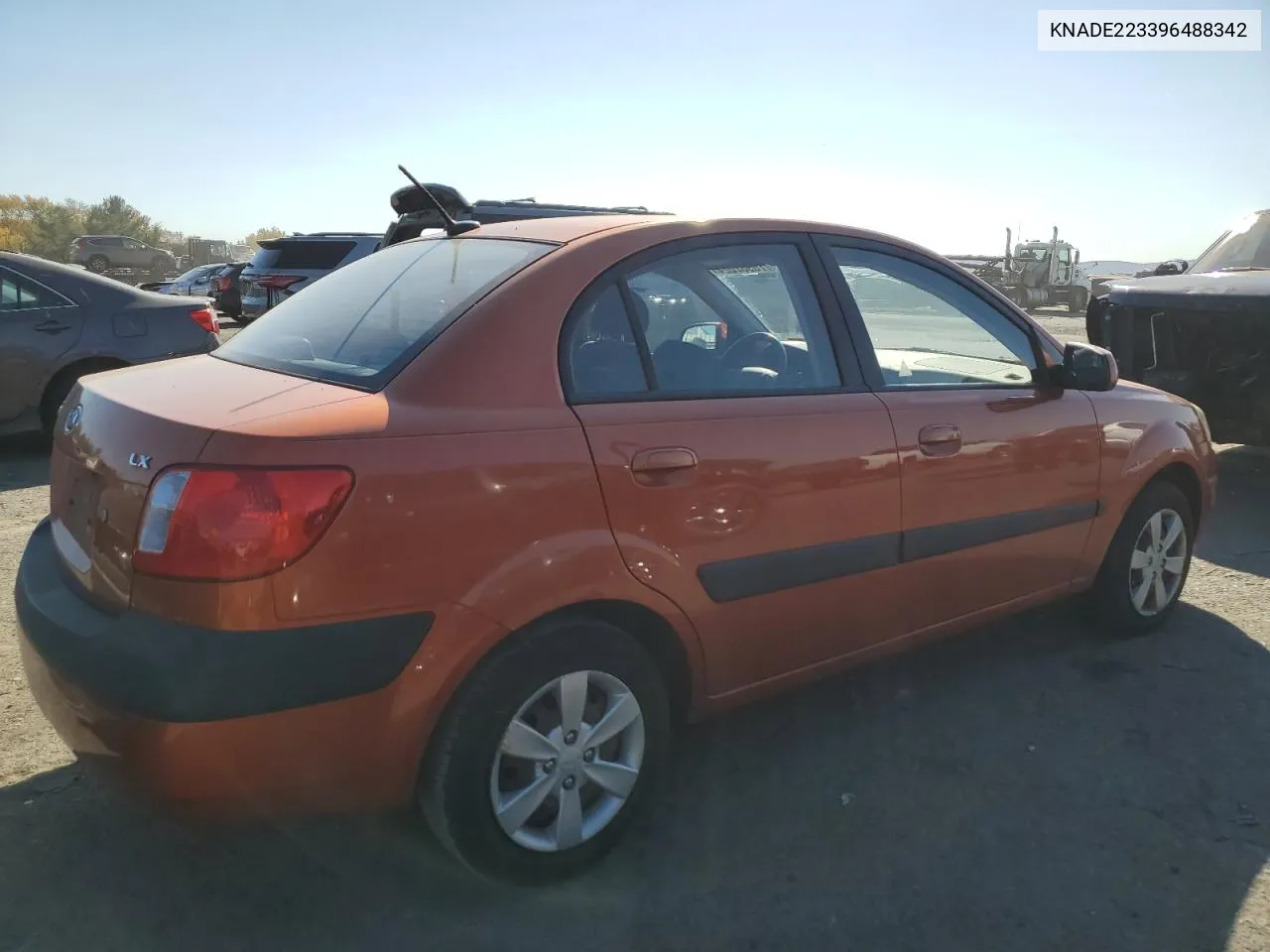 2009 Kia Rio Base VIN: KNADE223396488342 Lot: 76982024