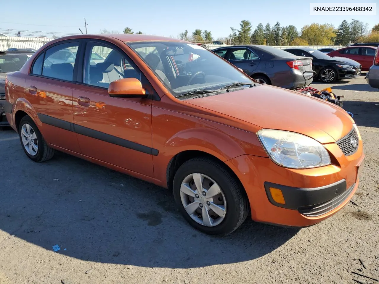 2009 Kia Rio Base VIN: KNADE223396488342 Lot: 76982024