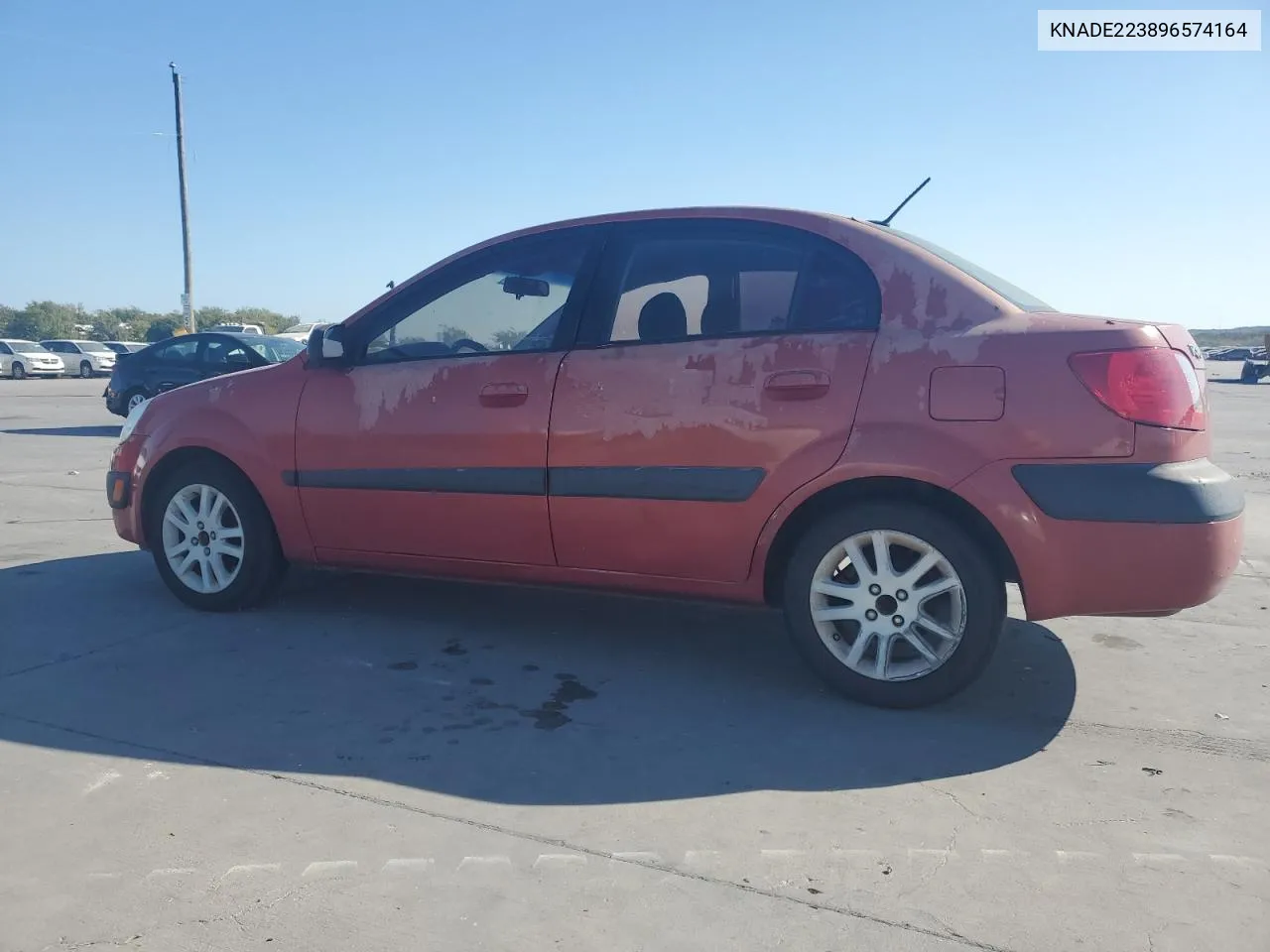 2009 Kia Rio Base VIN: KNADE223896574164 Lot: 77714554