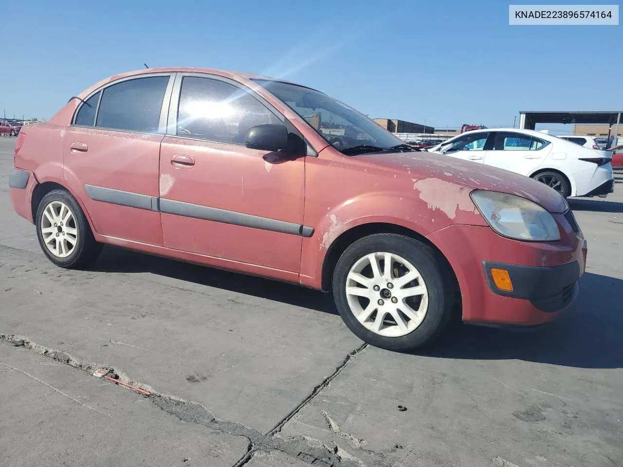 2009 Kia Rio Base VIN: KNADE223896574164 Lot: 77714554