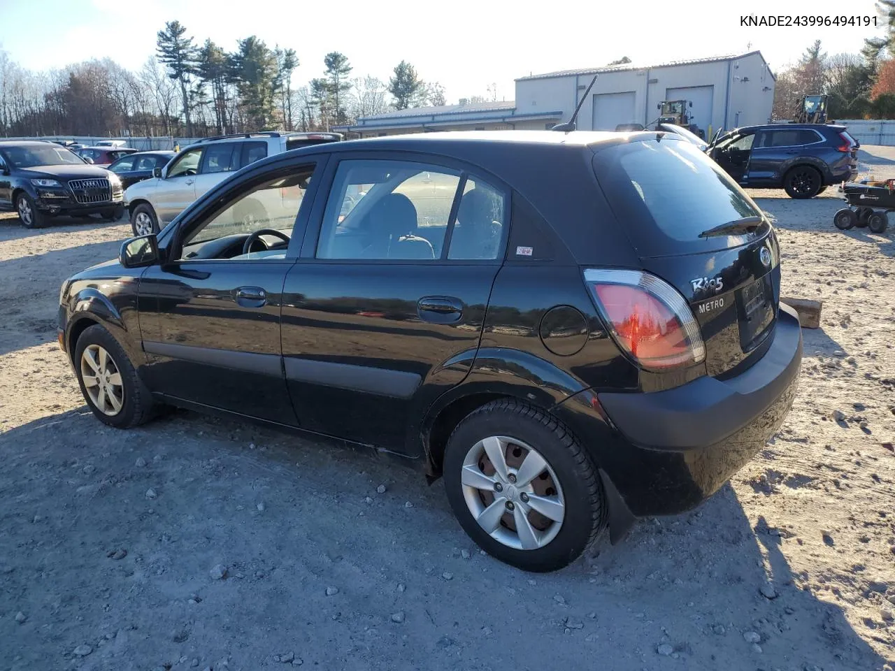 2009 Kia Rio 5 Sx VIN: KNADE243996494191 Lot: 80228114