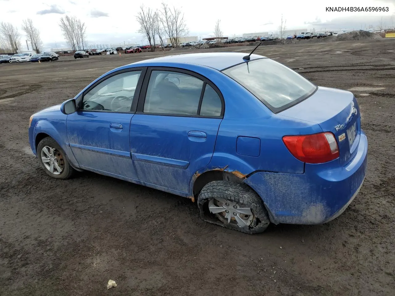 2010 Kia Rio Lx VIN: KNADH4B36A6596963 Lot: 46758734