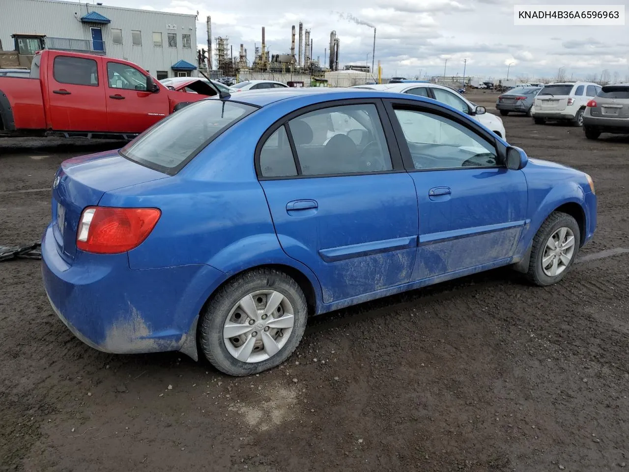 2010 Kia Rio Lx VIN: KNADH4B36A6596963 Lot: 46758734