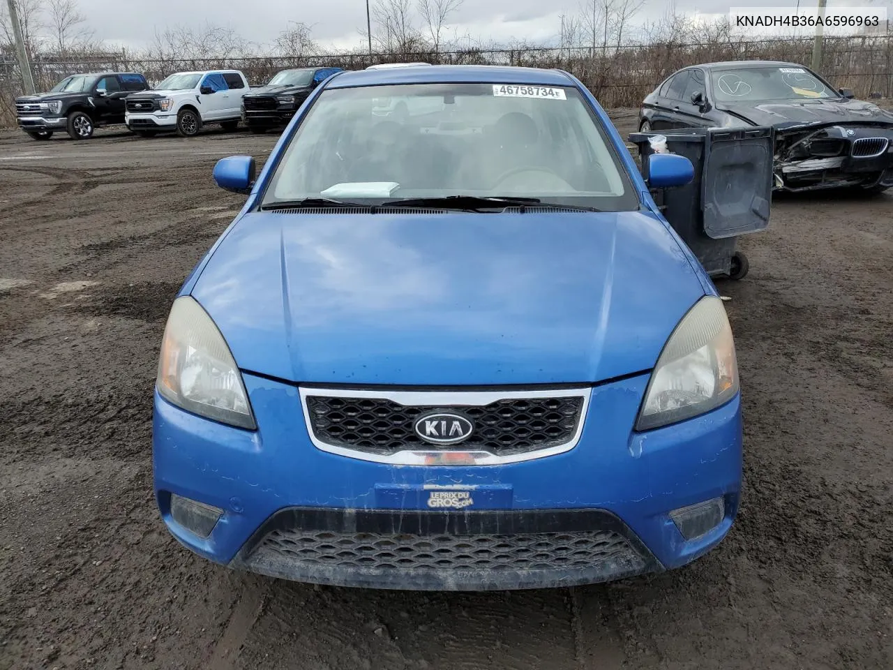 KNADH4B36A6596963 2010 Kia Rio Lx