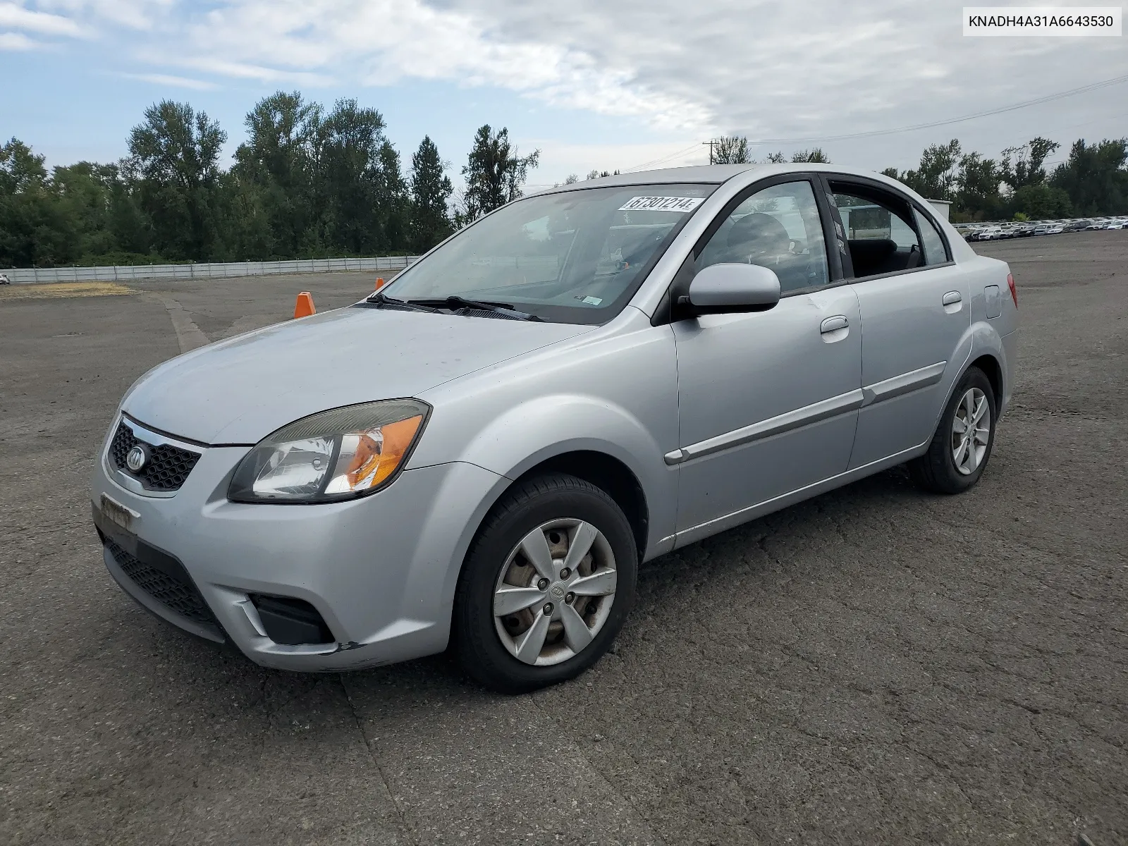 2010 Kia Rio Lx VIN: KNADH4A31A6643530 Lot: 67301214