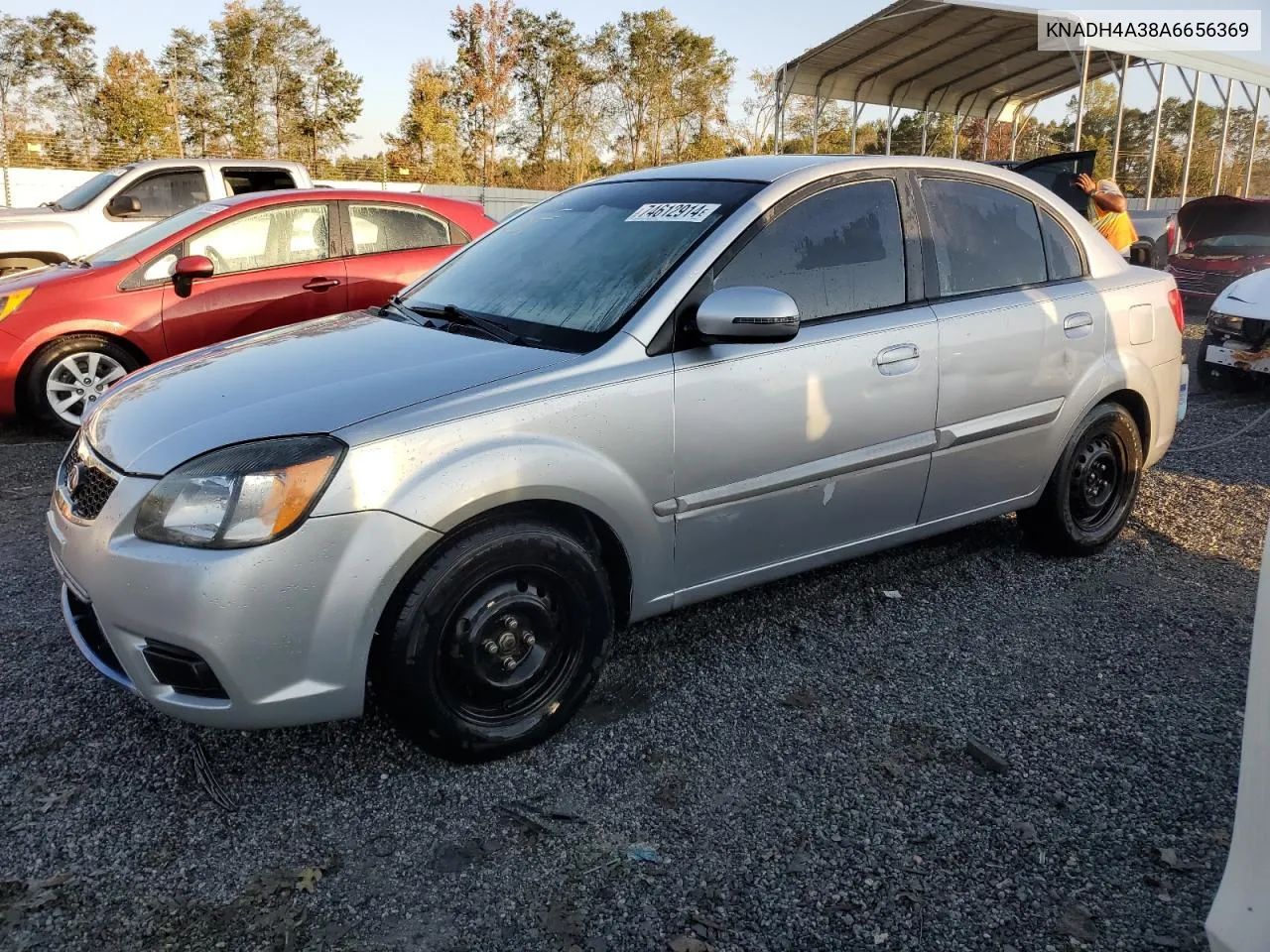 2010 Kia Rio Lx VIN: KNADH4A38A6656369 Lot: 74612914