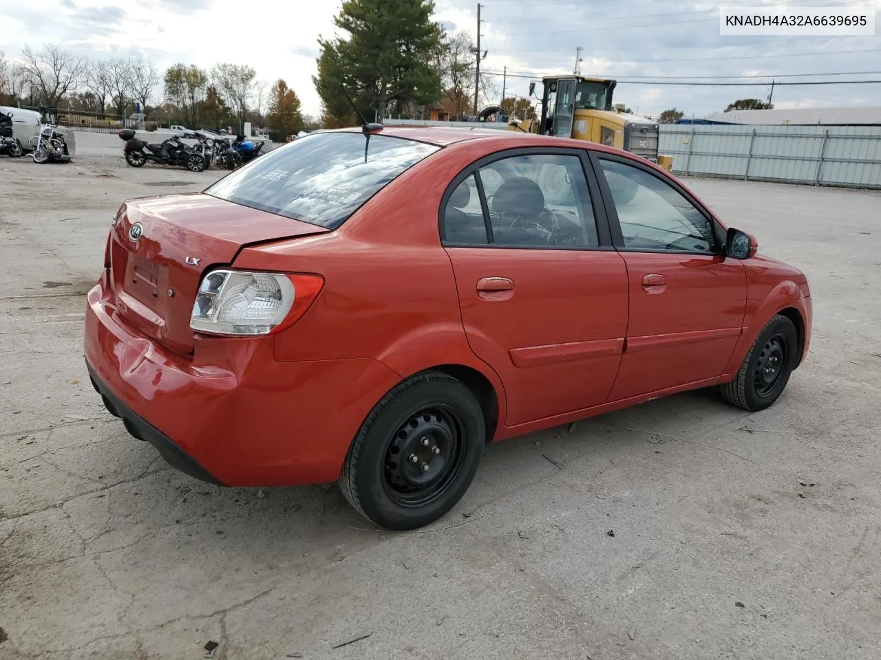 2010 Kia Rio Lx VIN: KNADH4A32A6639695 Lot: 75449294