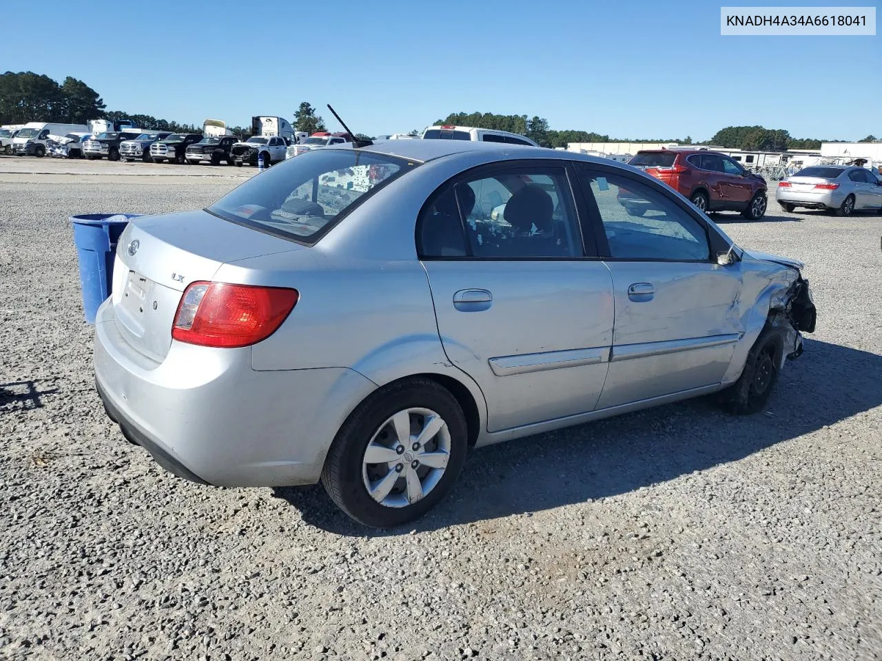 2010 Kia Rio Lx VIN: KNADH4A34A6618041 Lot: 75463944