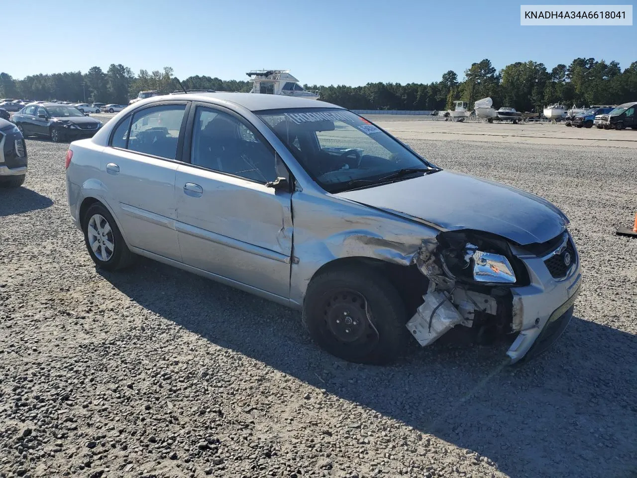 2010 Kia Rio Lx VIN: KNADH4A34A6618041 Lot: 75463944