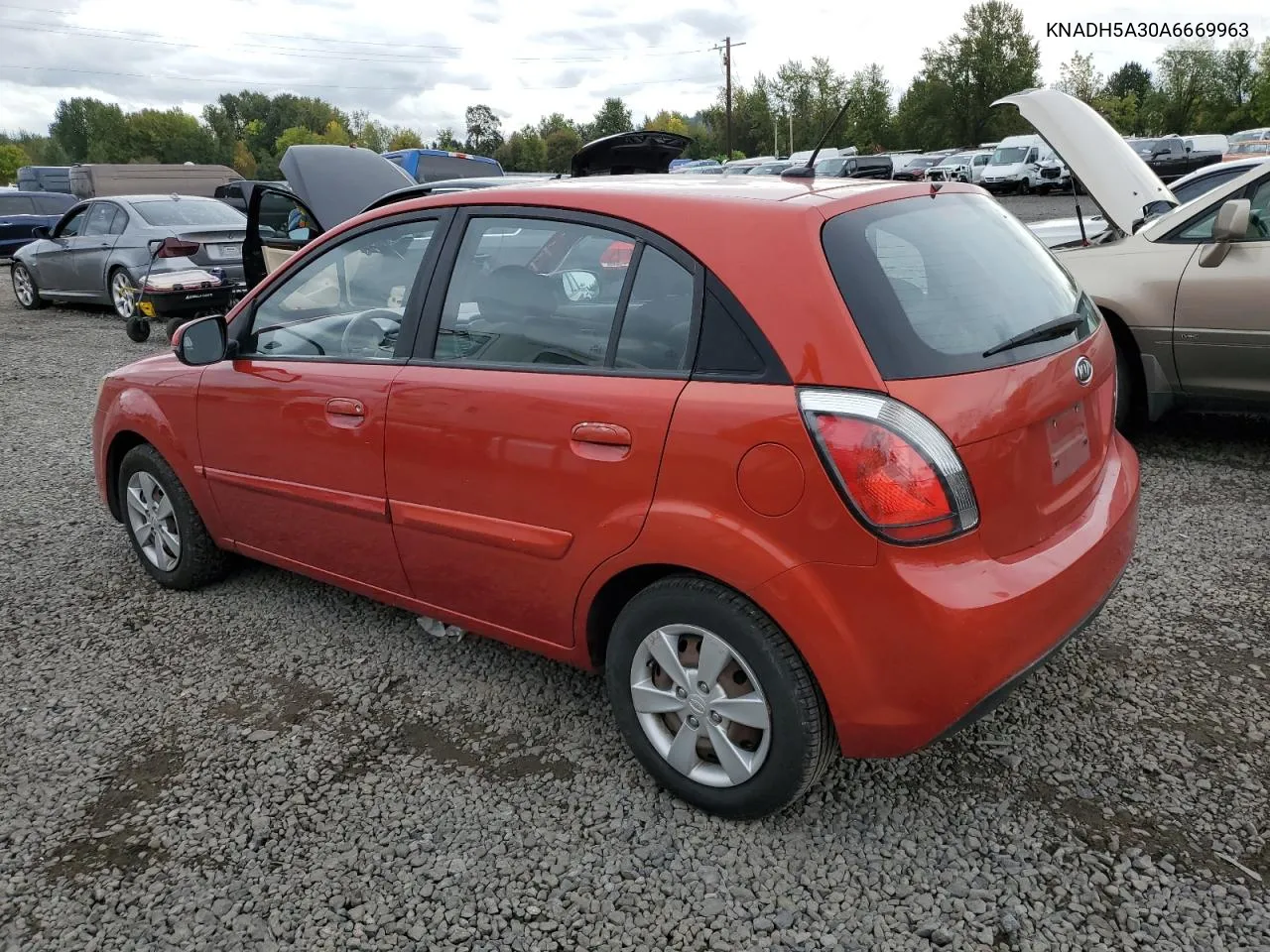 2010 Kia Rio Lx VIN: KNADH5A30A6669963 Lot: 76357364