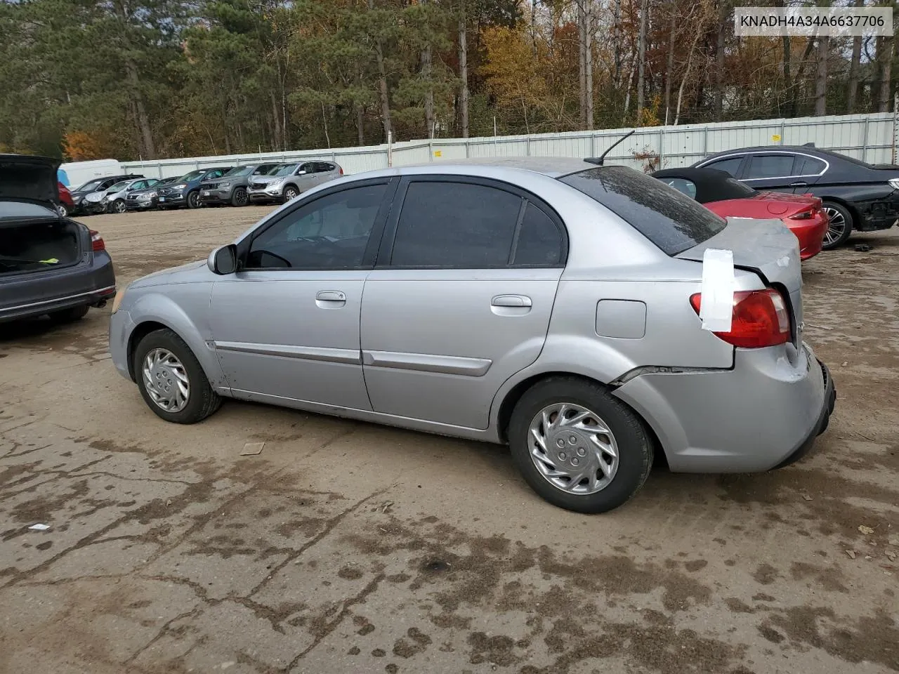 2010 Kia Rio Lx VIN: KNADH4A34A6637706 Lot: 77603844