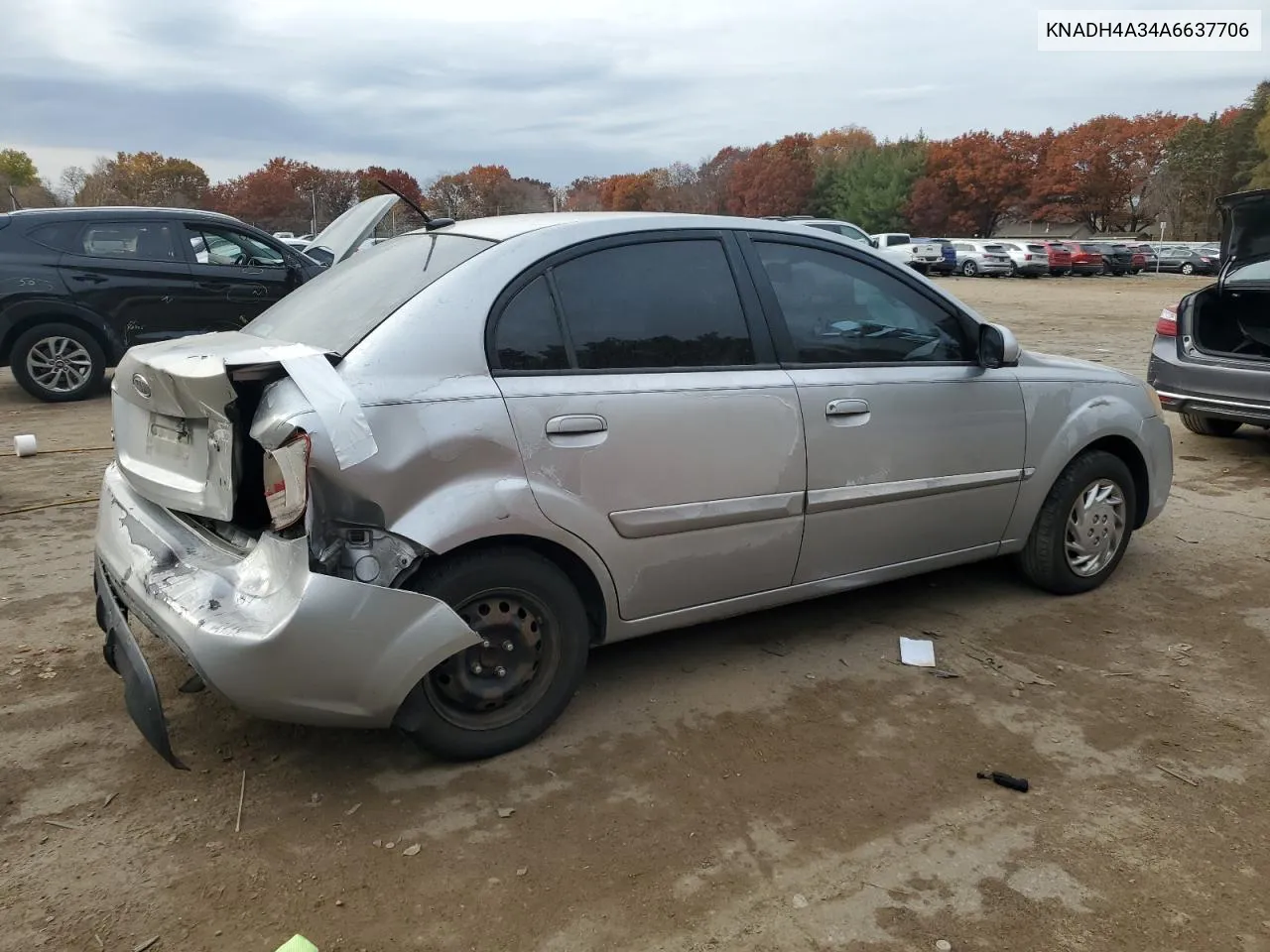 2010 Kia Rio Lx VIN: KNADH4A34A6637706 Lot: 77603844