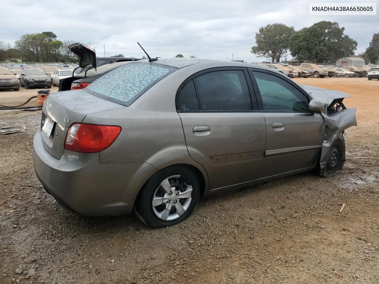 2010 Kia Rio Lx VIN: KNADH4A38A6650605 Lot: 78706874