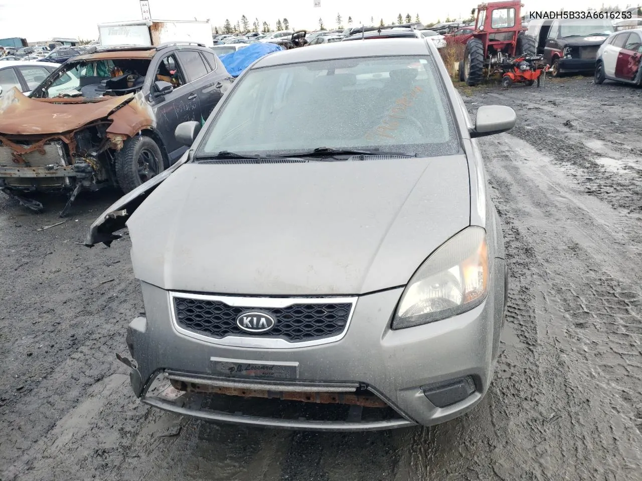 2010 Kia Rio Lx VIN: KNADH5B33A6616253 Lot: 79610824