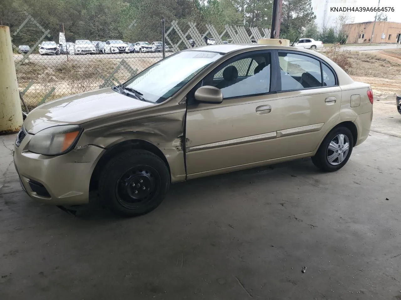 2010 Kia Rio Lx VIN: KNADH4A39A6664576 Lot: 80676744