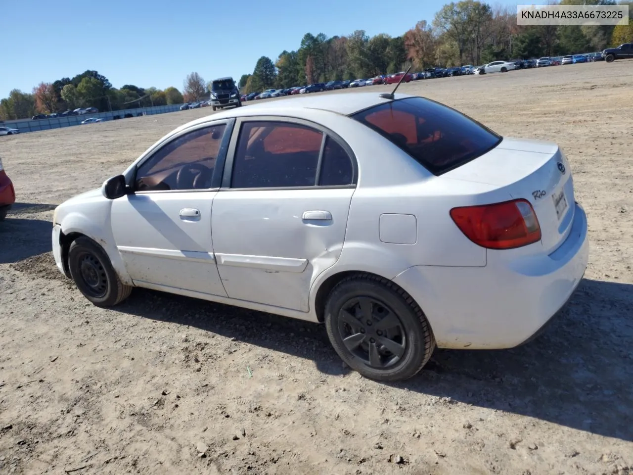 2010 Kia Rio Lx VIN: KNADH4A33A6673225 Lot: 81855414