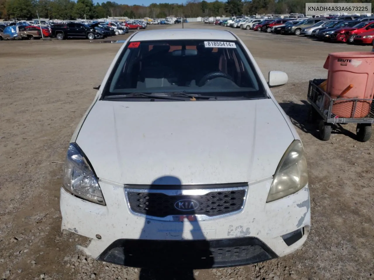 2010 Kia Rio Lx VIN: KNADH4A33A6673225 Lot: 81855414