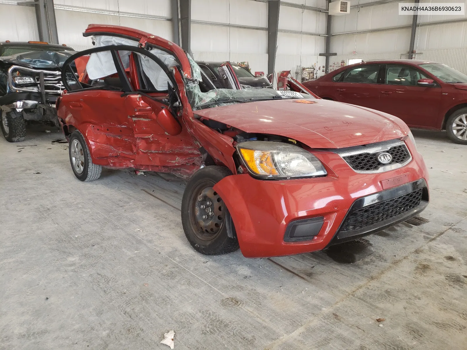 2011 Kia Rio Base VIN: KNADH4A36B6930623 Lot: 49372821