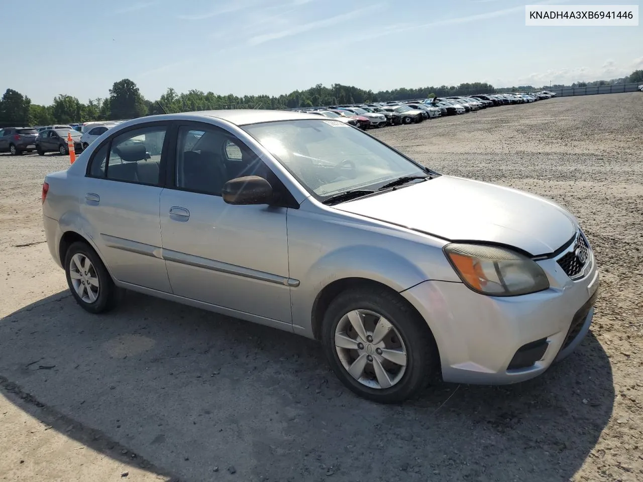 2011 Kia Rio Base VIN: KNADH4A3XB6941446 Lot: 59831524