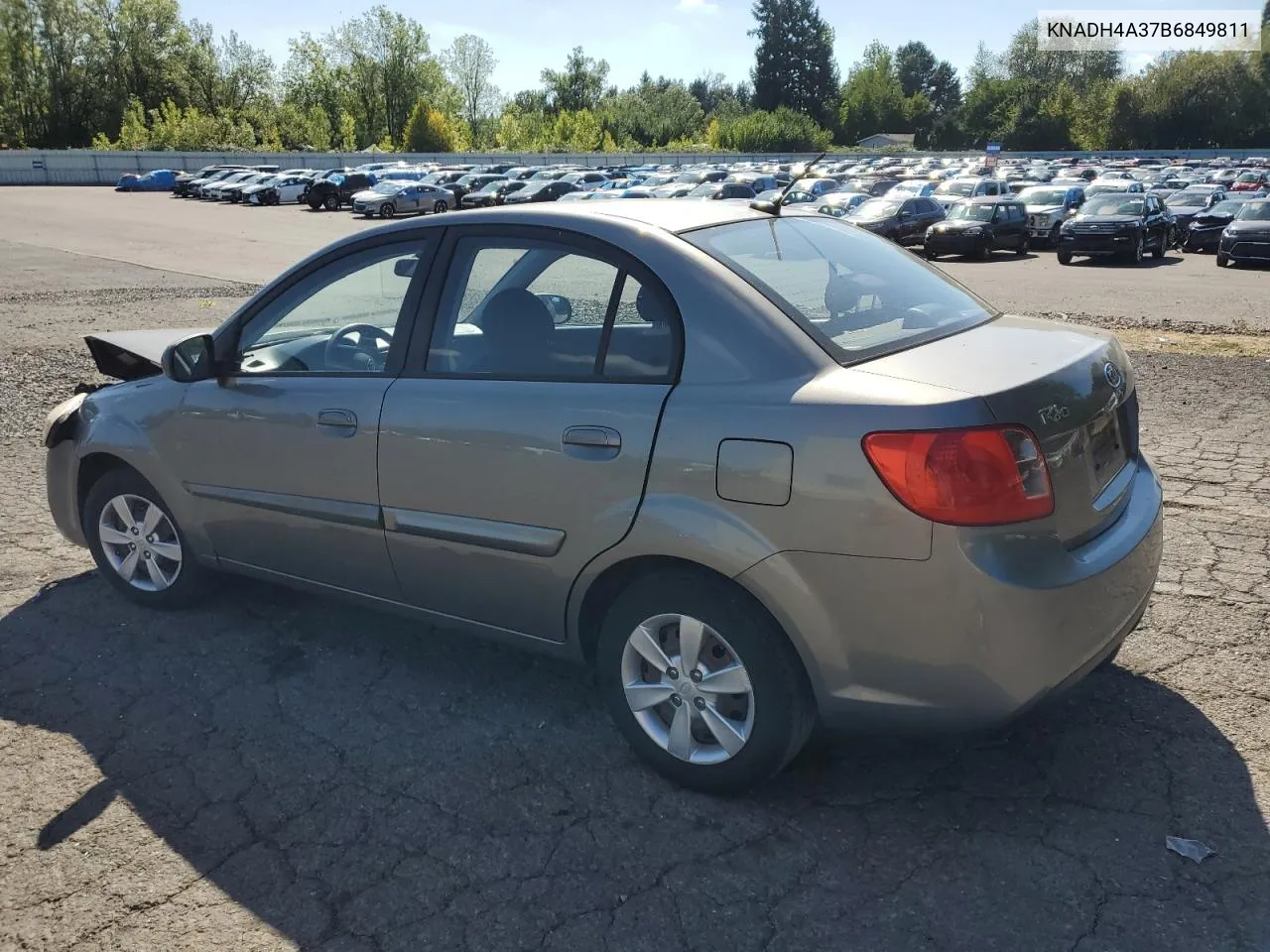 2011 Kia Rio Base VIN: KNADH4A37B6849811 Lot: 69961354