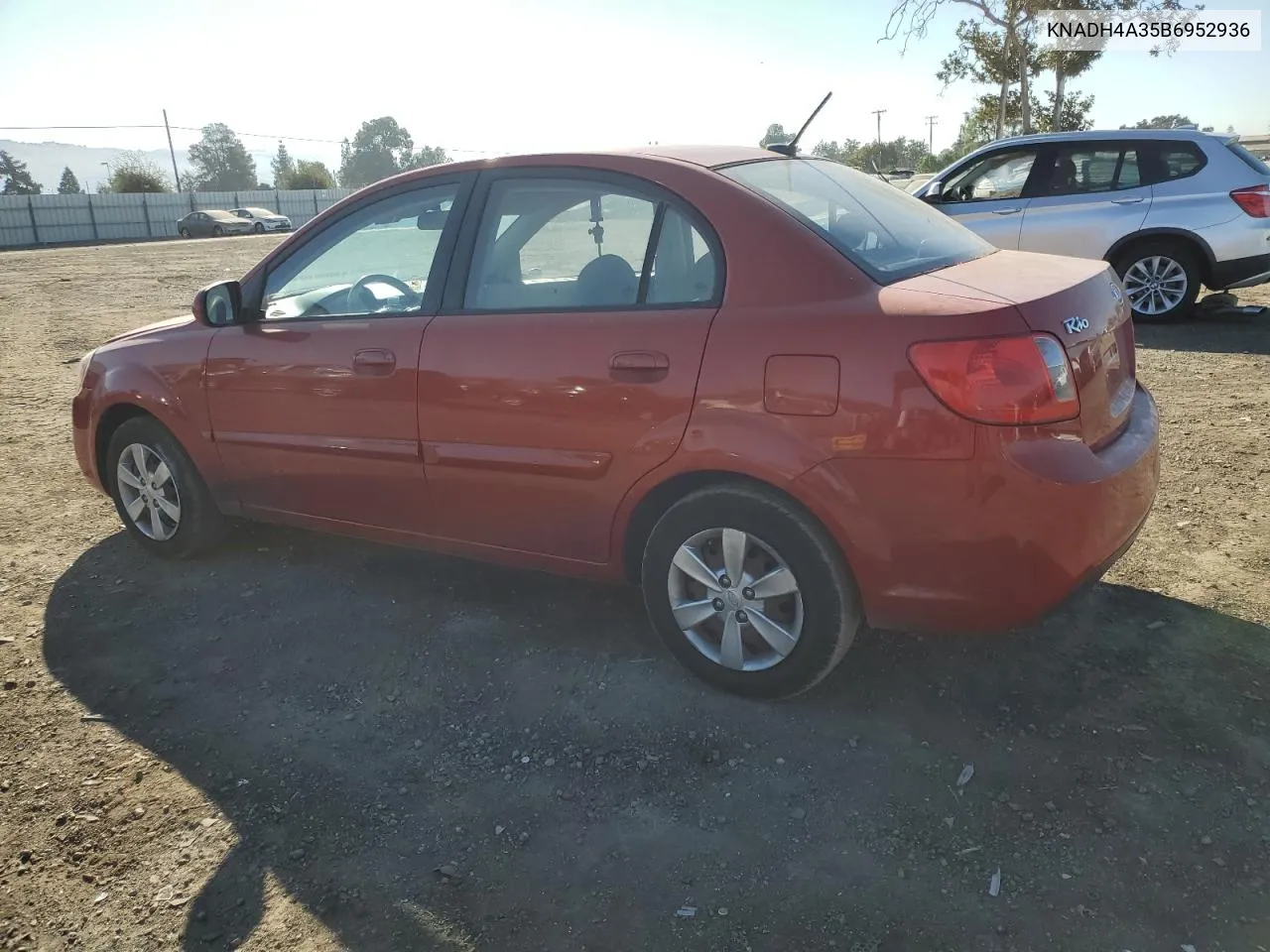 KNADH4A35B6952936 2011 Kia Rio Base