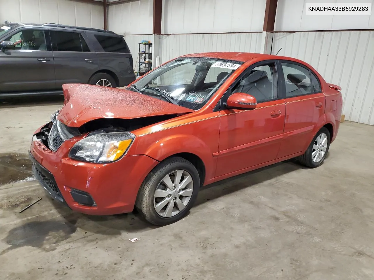 2011 Kia Rio Base VIN: KNADH4A33B6929283 Lot: 70604284