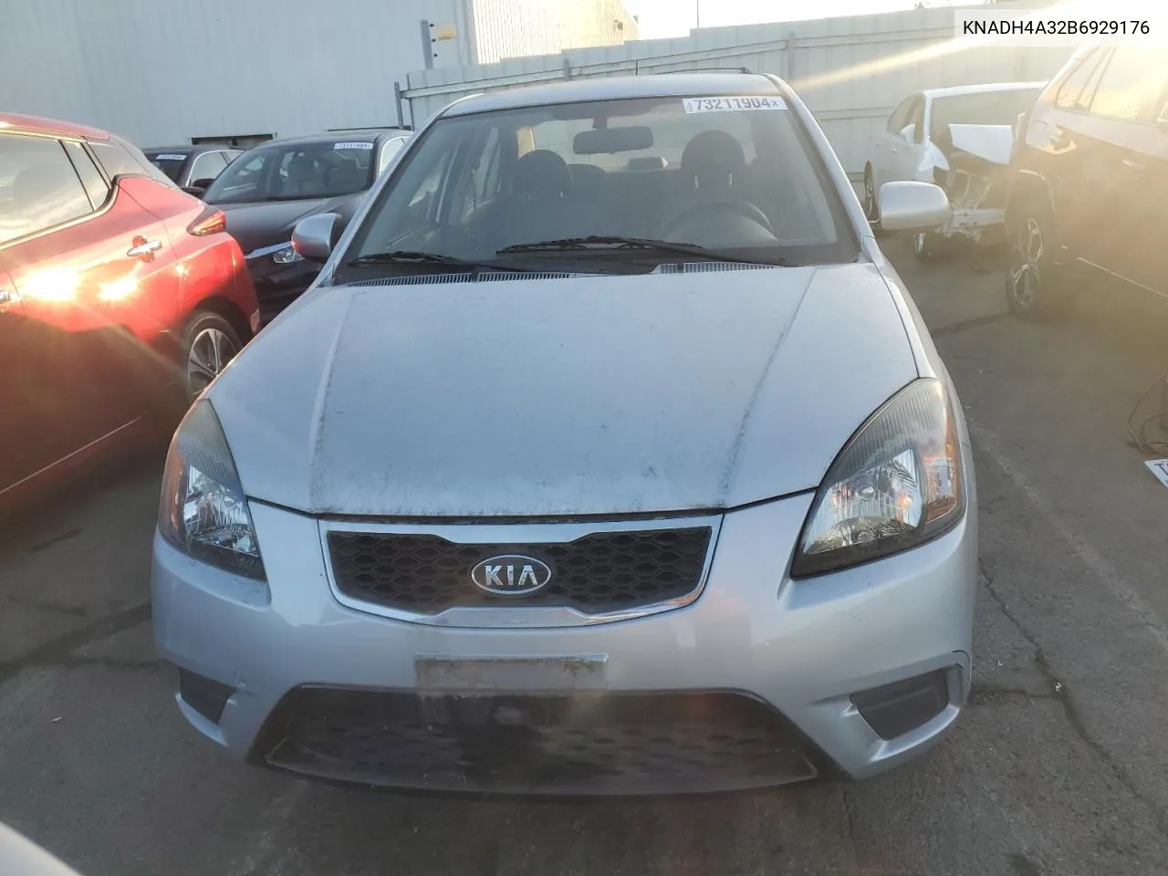 2011 Kia Rio Base VIN: KNADH4A32B6929176 Lot: 73211904